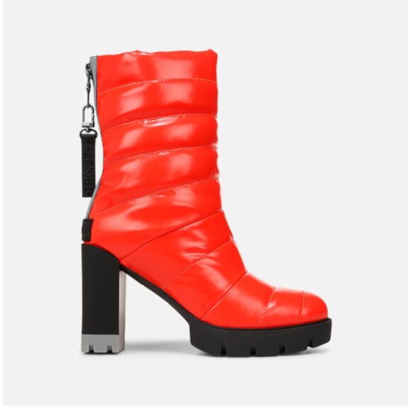 NEW NATURALIZER Crosswalk Booties with  leg warmers in  Poppy Red 1225 6t3 - Picture 3 of 13